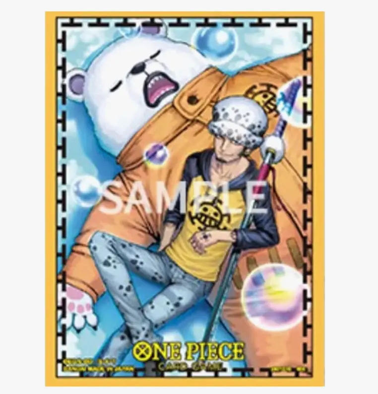 One Piece Card Game Official Sleeves: Limited Edition Vol.4 - Trafalgar Law & Bepo (70-Pack) - Bandai Card Sleeves