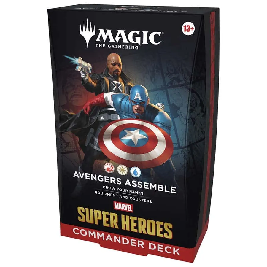 MAGIC THE GATHERING: MSH MARVEL SUPER HEROES COMMANDER DECK-AVENGERS ASSEMBLE-PREORDER JUNE 19 RELEASE
