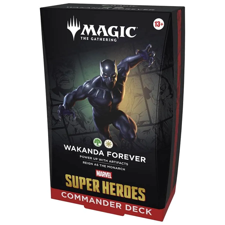 MAGIC THE GATHERING: MSH MARVEL SUPER HEROES COMMANDER DECK-WAKANDA FOREVER-PREORDER JUNE 19 RELEASE