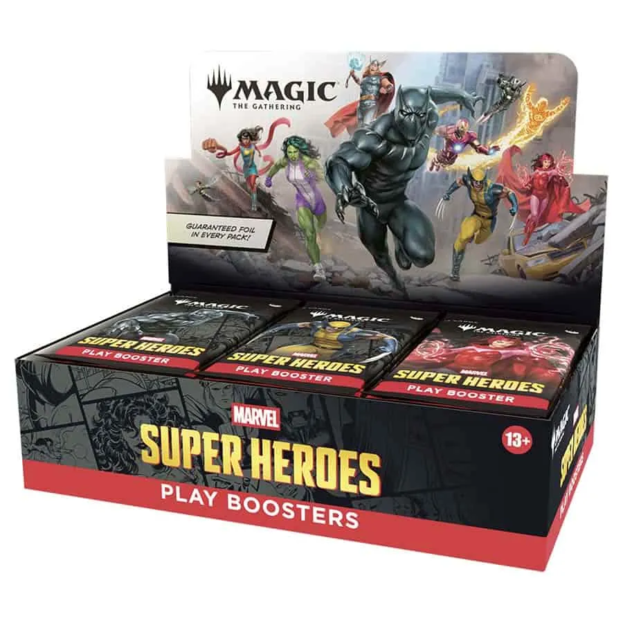 MAGIC THE GATHERING: MSH MARVEL SUPER HEROES PLAY BOOSTER (30CT)-PREORDER JUNE 19 RELEASE