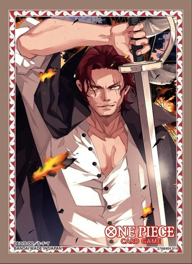 One Piece Card Game Official Sleeves: Shanks (70-Pack)